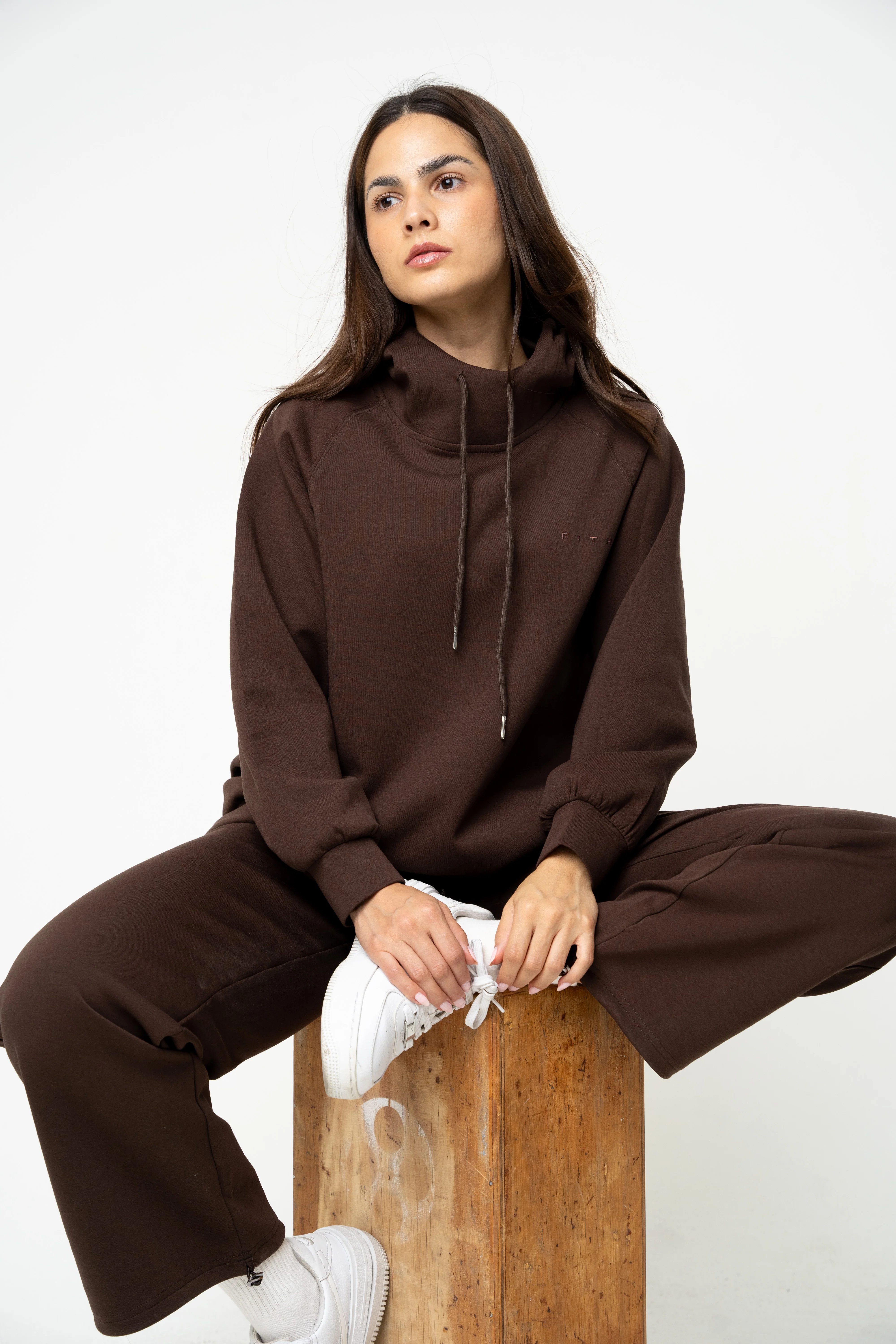 Brown Relaxed Hoodie - REST DAY CAPSULE - Image 4