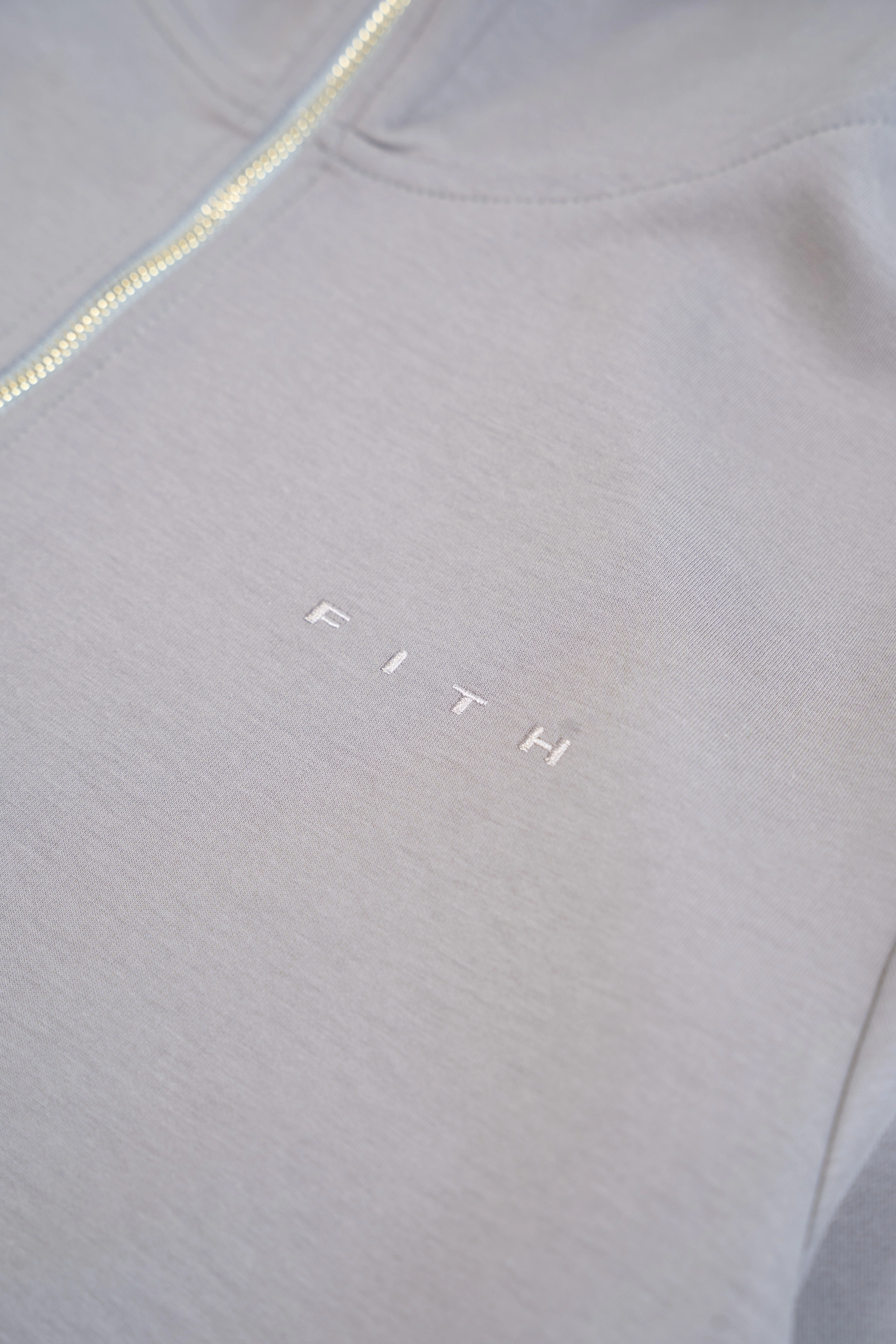 Grey Hooded Abaya (Zipped) - REST DAY CAPSULE - Image 8