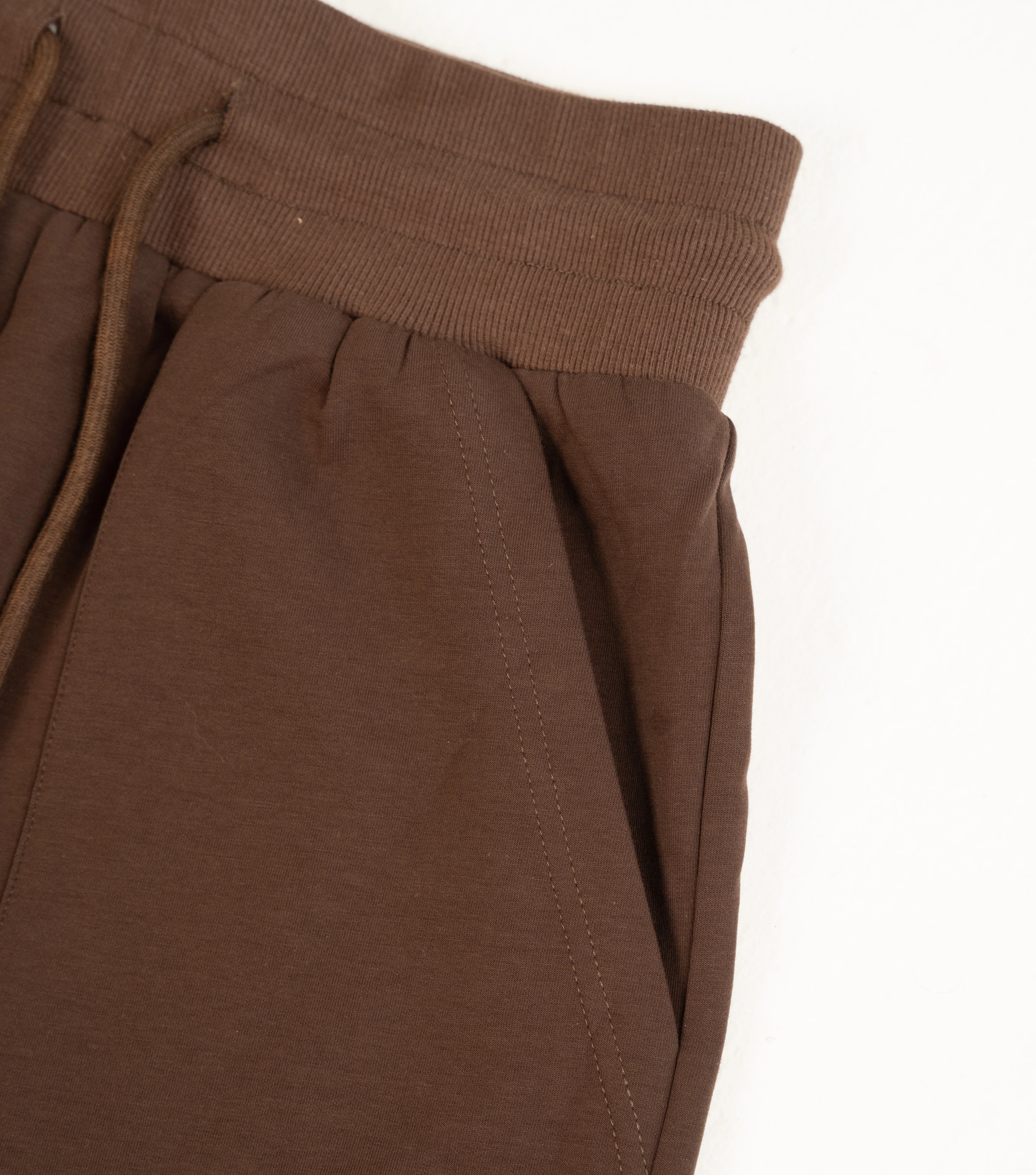 Brown High-Rise Relaxed Jogger Pants - REST DAY CAPSULE - Image 8