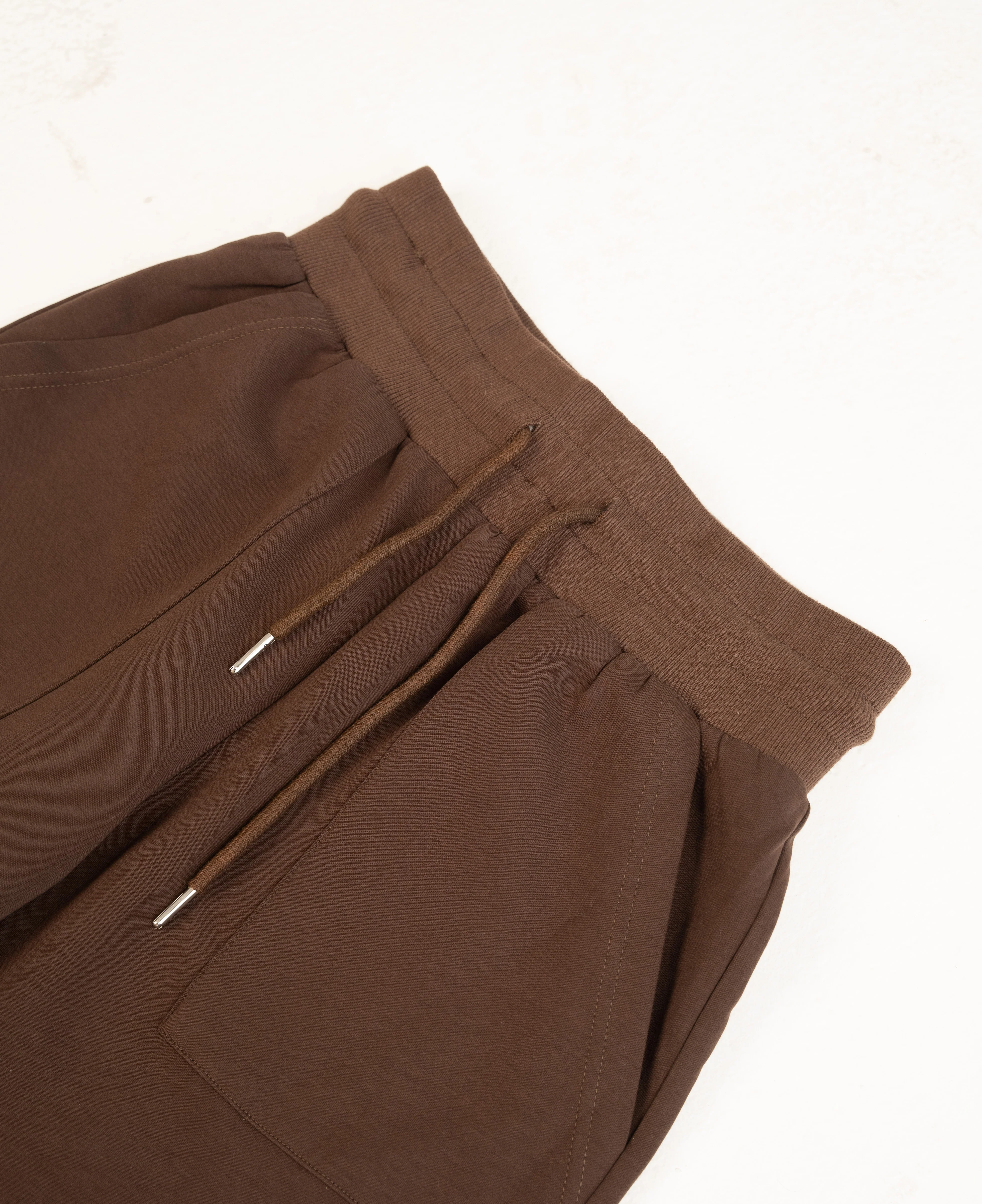 Brown High-Rise Relaxed Jogger Pants - REST DAY CAPSULE - Image 9